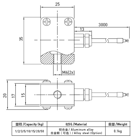 Alloy Steel S-type Load Cells